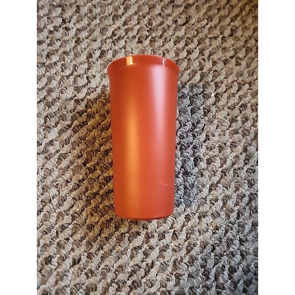 3 Tupperware 116 Tumblers HARVEST COLORS 9 oz 5 Inch Tall Yellow Orange Red - Picture 7 of 9